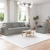 vidaXL Canapea 2 pcs Gri deschis 228 x 78 x 80 cm Catifea 3407625