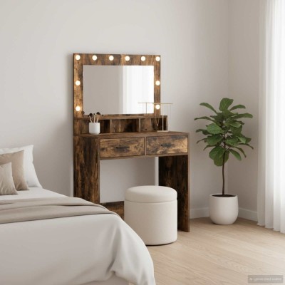 Masa de Toaleta Stejar afumat 79 x 41 x 135 cm Lemn compozit foto