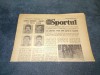 ZIARUL SPORTUL 5 NOIEMBRIE 1982