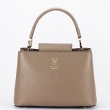 Cumpara ieftin Geanta taupe inchis din piele naturala 8950 119