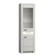 Vitrina pal frasin alb Infinity 56x42x192 cm
