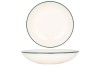 Rinart Farfurie ad&acirc;ncă - Green Edge - Porţelan - 20 cm (650cc) - set de 6