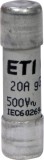 Siguranta fuzibila cilindrica 20A CH10X38 gG 500V Eti 002651020