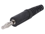 Mufă Banană 4mm Neagră 32A