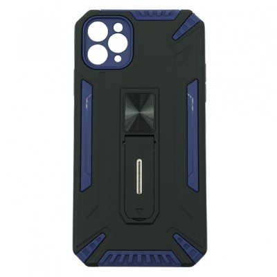 Husa de protectie Flippy pentru Apple iPhone 12 Pro Max Defender Model 4 cu suport, Albastru inchis foto