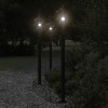 VidaXL Lampă exterioară de podea, negru, 120 cm, oțel inoxidabil