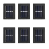 Set 6 Lampi Solare de Perete Decorative DELINY, Ip65 Rezistenta la Apa, Lumina Calda