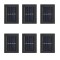 Set 6 Lampi Solare de Perete Decorative DELINY, Ip65 Rezistenta la Apa, Lumina Calda
