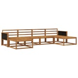 vidaXL Set de canapele de exterior 6 pcs natural Lemn Solid de Acacia 3382772