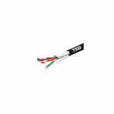 Cablu FTP cat.5e sufa cupru integral 0,5 manta PE negru tambur 500ml TED Wire Expert TED002402 BBB