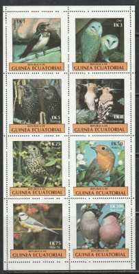 Guinea Ecuatoriala - Pasari S/S 1 MNH foto