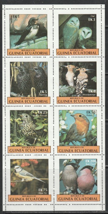 Guinea Ecuatoriala - Pasari S/S 1 MNH