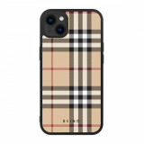 Husa iPhone 14 Plus - Skino Bellberry, textil bej