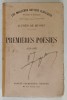 ALFRED DE MUSSET , PREMIERS POESIES 1829 - 1835 , APARUTA 1930 , COTOR LIPIT CU SCOTCH