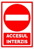 Semn pentru acces interzis