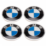 Set 4 Buc Emblema Autocolant Capac Janta Oe Bmw Seria 3 E30 1982-1993 45MM 36131181082