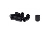 Set 10 capace metalice ventil roata, negre