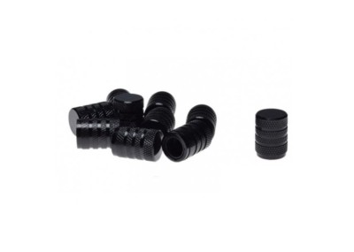 Set 10 capace metalice ventil roata, negre foto