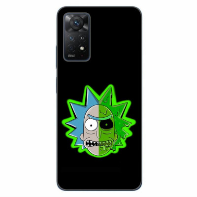 Husa compatibila cu Xiaomi Redmi Note 11 Pro 4G, 5G Silicon Gel Tpu Model Rick And Morty Alien foto