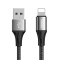Cablu Date &amp; Incarcare APPLE Lightning 3A (Negru) 1 Metru Joyroom S-1030N1