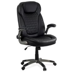 SCAUN DIRECTORIAL CU ARCURI REZISTENT 130 KG OFF 320 NEGRU