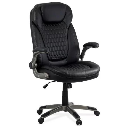 SCAUN DIRECTORIAL CU ARCURI REZISTENT 130 KG OFF 320 NEGRU