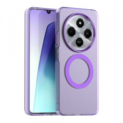 Husa MagSafe pentru Xiaomi Poco C75 / Redmi 14C, Techsuit, CandyCase, Mov foto