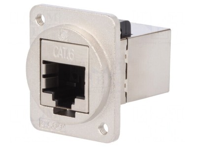 Adaptor Ecranat Cat 6 8p8c Metal 19x24mm foto