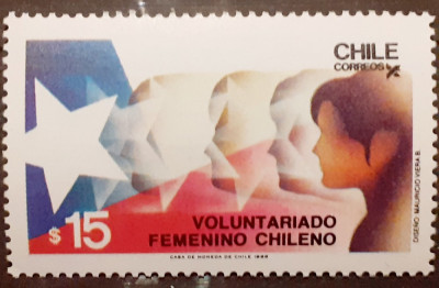 Chile 1986, Voluntariat feminin chilian 1v. Mnh, foto