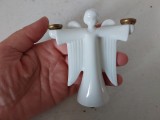 Figurina portelan bibelou suport lumanari mici, inger, Rosenthal Classic Rose Collections Angels, 9cm inaltime
