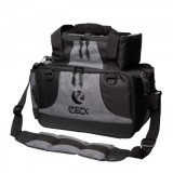 Geanta Pescuit Zeck Lure Bag 43x24x33cm, Multifunctionala, Poliester, Compartimente Multiple, Negru/Gri