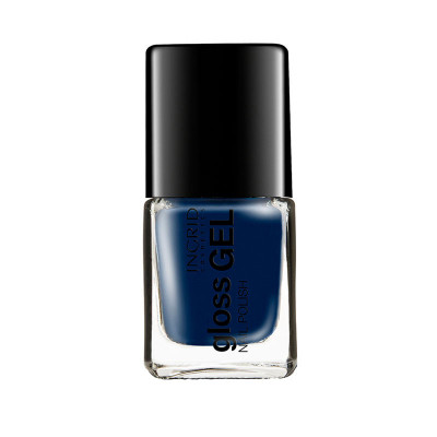 Lac de unghii Gloss Gel Ingrid Cosmetics, 537 albastru inchis, 7 ml foto