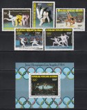 Congo 1984 - Jocurile Olimpice - Los Angeles, Serie + Colita, MNH, Nestampilat