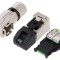 Mufă RJ45 8P8C Cat 6a Ecranat Aurit