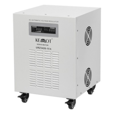 Stabilizator tensiune servomotor monofazat 2 prize 15000 VA/10500 W - Kemot URZ3426-15K SafetyGuard Surveillance foto