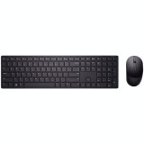 Kit tastatura si mouse Dell KM5221W Wireless Negru