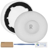 Set 2 Bureti TXE Alb pentru Casti JBL Tune 600/660BTNC, Piele Ecologica, Spuma Memorie, 70mm
