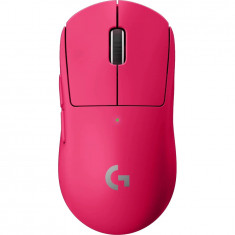 Mouse gaming wireless Logitech Pro X Superlight, ultrausor 63g, senzor LightSpeed Hero 25K DPI, Magenta