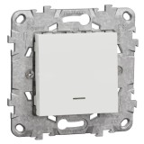 Schneider Electric Intrerupator simplu cu indicator luminos 10A alb