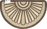 Covor Pentru Usa Intrare, Flex 19163, Antiderapant, Negru / Maro, 50x80 cm - 50x80 cm