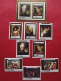 OMAN, PICTURA FLAMANDĂ - BLOC + SERIE COMPLETĂ MNH