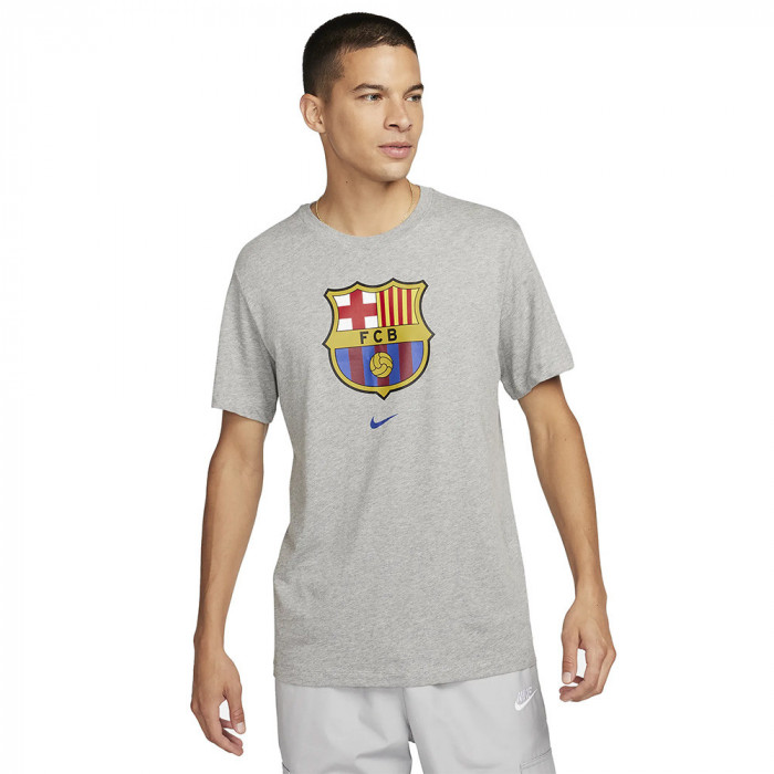 FC Barcelona tricou de bărbați Crest grey - XXL