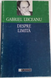 Despre limită - Gabriel Liiceanu