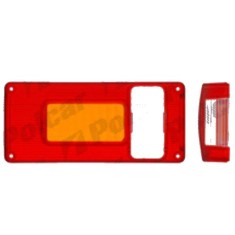 Dispersor Stop spate Universal, omologare ECE, semnalizare portocalie, 215x100mm, cu lumina numar de inmatriculare, Stanga