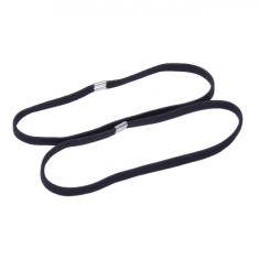 Set Bentițe Elastice Păr Femei, Negre, 2 Bucăți
