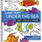 Large Print Easy Color &amp; Frame - Under the Sea (Adult Coloring Book)