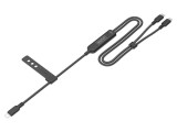 Cablu USB 2.0 USB C mufă x3, 1,8m, nichelat, 30AWG, negru