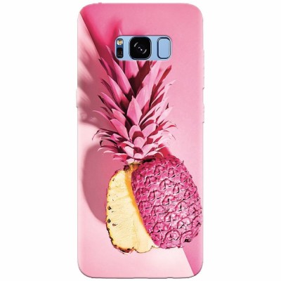 Husa silicon pentru Samsung S8 Plus, Pink Pineapple foto