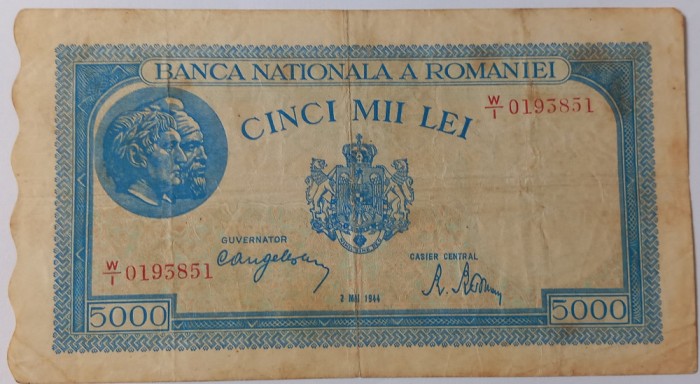Romania , 5000 Lei Mai 1944