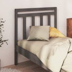 vidaXL Tăblie de pat, gri, 106x4x100 cm, lemn masiv de pin